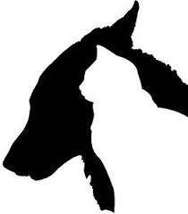 Dog And Cat Head Silhouette For My Tech Shoes Dog Silhouette Cat Decal Cat Silhouette