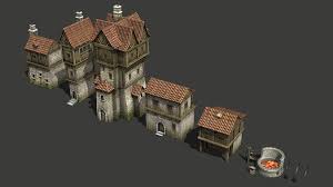 Large Medieval Buildings Pack 3d Model Max 810029c5 Db3b 4ae3 A77a Fb51f30e6364 Jpg 676 380 Medieval Medieval Tower 3d Model