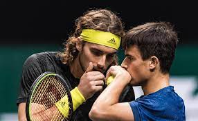 Stefanos tsitsipas (serving) and his brother, petros, train at the abn amro world tennis tournament in rotterdam. Stefanos And Petros Sail Into Atp Rotterdam Second Round Greek City Times