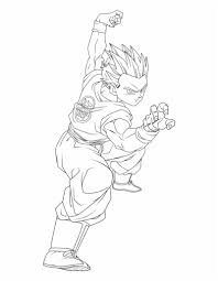 Dragon ball z coloring pages gohan. Gohan In Dbz Coloring Page Anime Coloring Pages