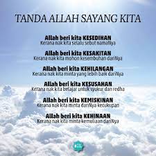 Iya, karena datangnya ujian merupakan tanda allah sayang pada kita, maka tersenyumlah. Facebook