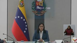 Delcy Rodríguez, vicepresidenta de Venezuela: “Hay un solo presidente y es Nicolás Maduro”