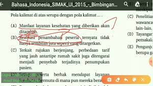 Check spelling or type a new query. Pembahasan Soal Simak Ui 2015 Bagian 3 Bahasa Indonesia Youtube