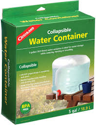 Already a global leader in the design and manufacture of portable fuel and water containers for the marine and consumer markets, scepter's line of tough enough for soldiers, ideal for the outdoor enthusiast, scepter's military water containers are perfect for camping, emergency management and. Amazon Com Coghlan S Collapsible Water Container 5 Gallon Clear White 11 X 11 X 12 Sports Water Bottles Sports Outdoors