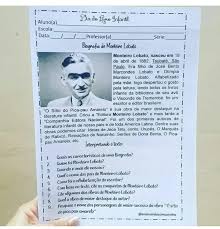 José bento renato monteiro lobato, popularmente conhecido como monteiro lobato, foi um grande autor de livros sobre literatura infantil brasileira. Atividade Para O Dia Do Livro Infantil Biografia De Monteiro Lobato