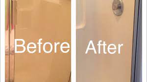 We recommend something formulated specifically for shower doors—regular glass cleaners can work, but they may not dissolve shower residues as well. Easy Best Method Clean Glass Shower Door Youtube