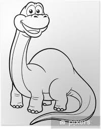 Do prowadzenia statystyk, personalizowania reklam i poprawy funkcjonalności. Plakat Ilustracja Dinozaura Z Kreskowki Kolorowanka Pixers Zyjemy By Zmieniac