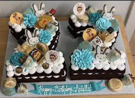 #badbunnycake #badbunny #mintgreen #buttercream #cakesofinstagram #cakedecorating. Bad Bunny Number Cake Bunny Birthday Cake Bunny Birthday Party Bunny Birthday Theme
