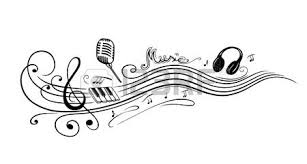 Clef De Notes De Musique Microphone Et Piano Music Notes Art Music Notes Tattoo Music Tattoos