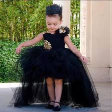 Charming Black Special Occasion Pincess Pageant Flower Girl Dresses Party Dress Kids Pro Black Flower Girl Dress Girls Pageant Dresses Kids Flower Girl Dresses