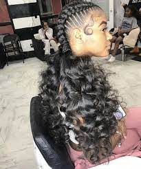 Omg Slay So Well Bomb Look For Fashion Hairstyles Of Black Woman Beautiful Design Of Loose Wave Wig Natural Hair Styles Braided Hairstyles Braids With Curls