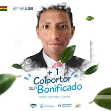 JHONY JOSE ALEGRE Gracias al poder divino y al esfuerzo humano presentamos  +1 colportor bonificado