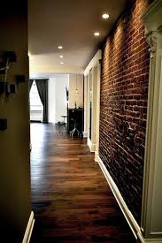 I Want An Exposed Brick Wall In My House Exposed Brick White Baseboards Home