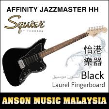 Fender squier affinity series™ jazzmaster® hh, laurel fingerboard, black. Squier Affinity Jazzmaster Hh Electric Guitar Laurel Fingerboard Black Music Media Music Instruments On Carousell