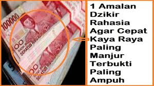Zikir selain beribadah, juga akan mempercepat kita untuk mencapai keinginan kita menjadi kaya. Amalan Doa Cepat Kaya