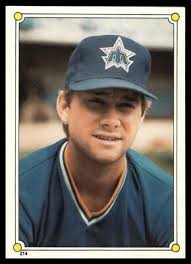 1987 Topps Stickers #214 Jim Presley Seattle Mariners Baseball Card
