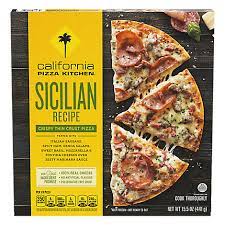 Find a ucp near you! California Pizza Kitchen Pizza Crispy Thin Crust Sicilian Recipe Frozen 15 5 Oz Safeway