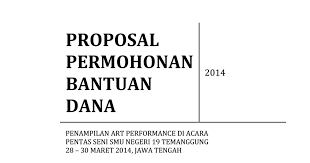 Surat yang resmi biasanya ditujukan kepada suatu instansi. Contoh Proposal Permohonan Bantuan Dana Kesenian Pdf Google Drive