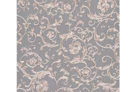 Wenn der raum nicht allzu niedrig ist, sieht eine. Versace Florale Mustertapete Butterfly Barocco Vliestapete Grau Metallic Lila 10 05 M X 0 70 M 343265 Hertie De