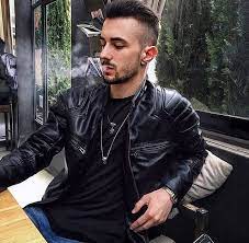 A Hot Guy In A Black Leather Biker Jacket Leather Jacket Men Style Leather Jacket Men Leather Jacket