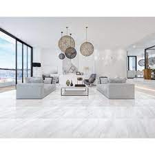 Volakas Plus Polished Porcelain Tile Floor Decor Tile Floor Living Room Floor Tile Design Living Room Tiles