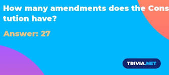 Read on for some hilarious trivia questions that will make your brain and your funny bone work overtime. How Many Amendments Does The Constitution Have Trivia Net