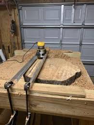 Level the top surface of the slab. 77 Router Sled Ideas Router Sled Router Woodworking