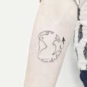 #sandglass #earth #tattoo #sandglass tattoo #earth tattoo #planet #personal. Planet Earth Tattoo By Kristie Yuka Post 17955