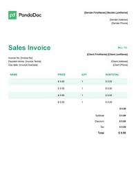 Get Training Invoice Template Doc Images