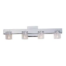 The integrated led module is low maintenance and means you will never have to change bulbs for the life of the fixture. Portfolio 4 Light Polished Chrome Bathroom Vanity Light Bathroom Light Fixtures Polished Chrome Bathroom Vanity Lighting
