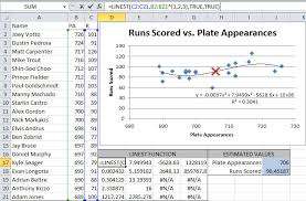 Use Excel S Linest To Extract Coefficients From A Trendline