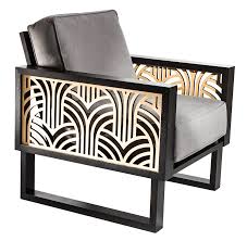 An Art Deco Lounge Chair Gray Twist Modern Deco Chairs Art Deco Chair Art Deco Furniture