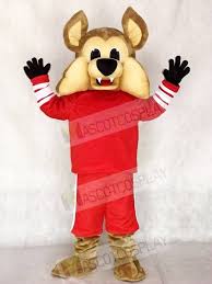 Arizona's first mascot was a real desert bobcat named rufus arizona, introduced in 1915 and named after the university's president at the time, rufus b. Arizona Coyotes Howler The Coyote Mascot Costume Wolf Animal