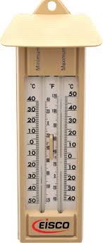 Thermometers Maximum And Minimum Sixs Double Scale Mercury
