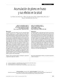 El detector de metal de corto alcance es el más sencillo, ya que consiste en juntar dos aparatos de uso común provocando que juntos emitan una onda y. Pdf Acumulacion De Plomo En Hueso Y Sus Efectos En La Salud