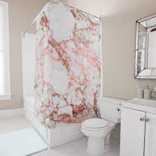 Modern Faux Rose Gold Glitter Marble Texture Image Shower Curtain Zazzle Com In 2021 Rose Gold Room Decor Rose Gold Bedroom Decor Rose Gold Bedroom