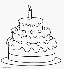 Coloring Page Of A Cake Birthday Coloring Pages Cake Drawing Cupcake Coloring Pages