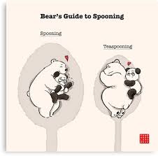 Bear S Guide To Spooning Canvas Print By Panda And Polar Bear Cute Panda Cartoon Polar Bear Drawing Cute Panda Wallpaper