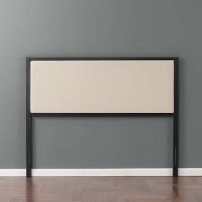 This one is crafted from metal and solid wood with a detailed scrollwork design, making it the. Zinus Kendal Upholstered Fabric Metal Frame Headboard Queen Bunnings Australia