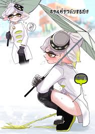 irohasu (csah8525), marie (splatoon), nintendo, splatoon (series), splatoon  3, light green hair, absurdres, highres, 1girl, black footwear, black  gloves, black pantyhose, blush, boots, closed mouth, clothes pull, coat,  cross