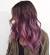 Brown Hair Dip Dyed Blue