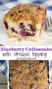 Bisquick Blueberry Coffee Cake Muffins Blueberry Coffeecake With Streusel Topping In 2020 Coffee Cake Recipes Easy Streusel Topping Recipe Amish Recipes