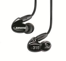 Shure Se315 K Sound Isolating Earphone Hi Definition Micro Speaker With Tuned Bass Port Black Headphones For Sale Earphone Best Noise Cancelling Headphones