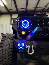 Halo leds are accessory lights you can put around your headlights. Jeep Led Headlights And Led Fog Lights Color Changing Jeep Lights Dream Cars Jeep Jeep