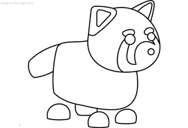 Suitable for food business and company logo. Roblox Adopt Me Coloring Pages Red Panda Pets Drawing Adopt Me Pets Drawing Roblox Adopt Me
