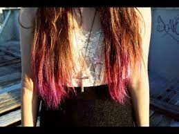 If you have dark hair, you should get it bleached before dyeing it in pastel colors like pink. Diy Dip Dyed Purple Pink Hair I Must Try Diy Hairstyles Dip Dye Hair Red Dip Dye Hair