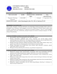 Kode mata kuliah sks status. 2