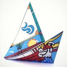 Tektonten Papercraft Free Papercraft Paper Models And Paper Toys Zelda Origami King Of Red Lions Ship Wind Waker Origami Origami Boat