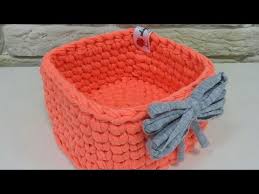 Penye Ip Ile Yuvarlak Sepet Yapimi Youtube Quilted Potholder Pattern Crochet Storage Baskets Crochet Rug