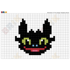 Pixel art is a great coloring game for kids that you can play online and for free on silvergames.com. How To Train Your Dragon Pixel Art Brik
